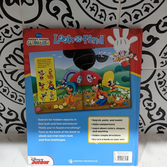 Disney Mickey & Friends Look And Find Hardcover I Spy Seek and Find Picture Book - Picture 2 of 2
